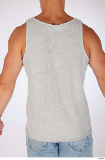 Darren casual dressed grey tank top upper body 0005.jpg